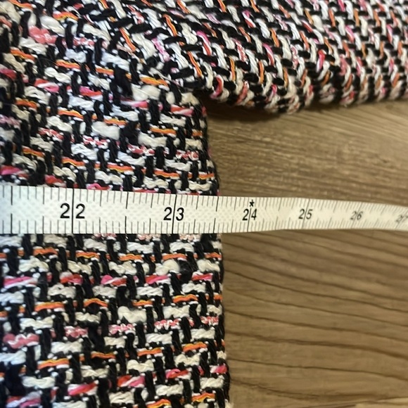 Talbots Grosgrain-Trim Tweed Jacket Blazer Women’s 16W Multicolored Classy - Picture 5 of 15